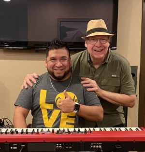 Bruce James with fellow singer Josue Avila
