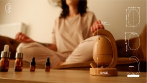 dropping oil in ovolio bottom compartment