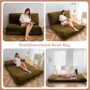 Bean Bag Chair for Adults Folding Floor Mattress