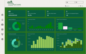 Dark Mode Modern Project Management Software Desktop Prototype