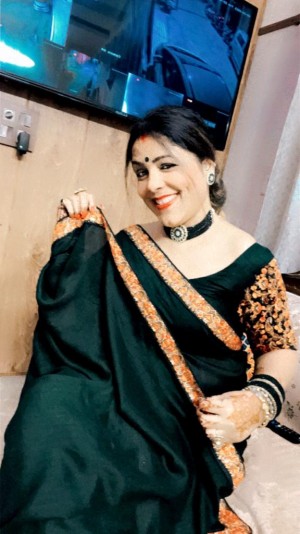 Shalu Singh influncer in saree