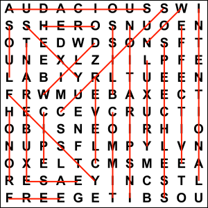 Hidden Vowels Word Search Puzzle Solution