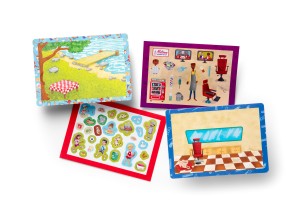 Upbounders by Little Likes Kids x Chick-fil-A Prize - Barbershop + Camping Sticker Postcard Image