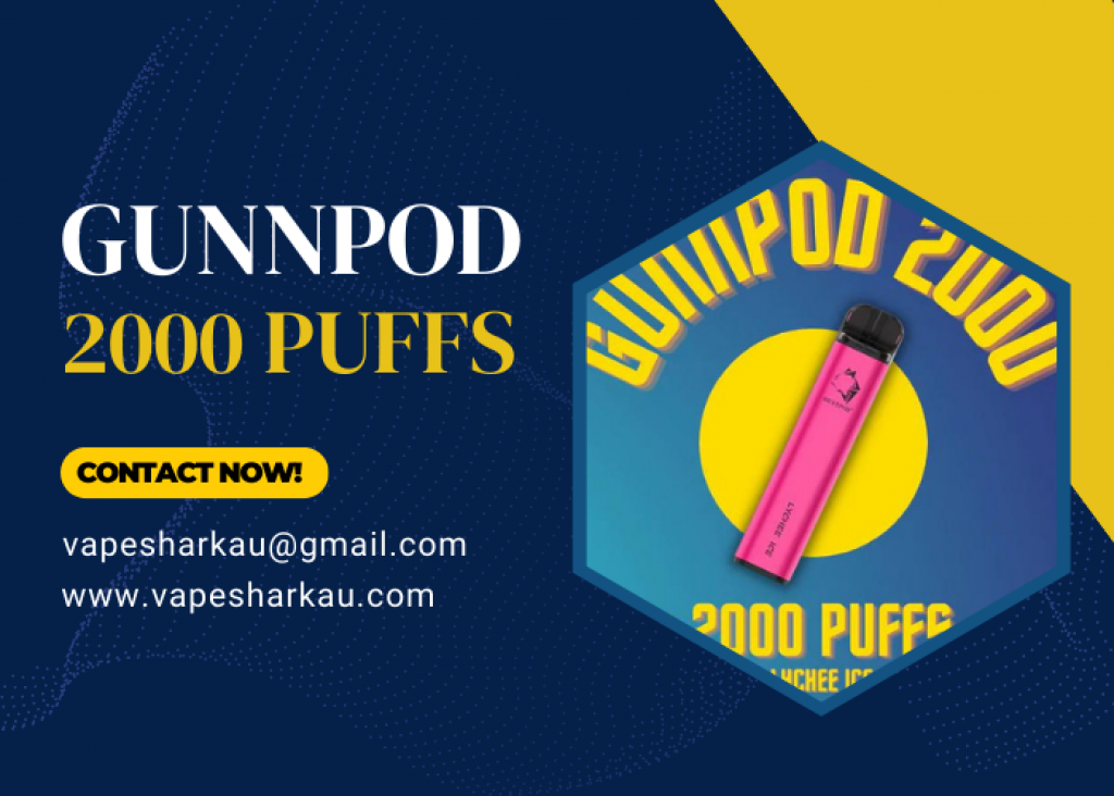 Vape Shark Australia Introduces the Gunnpod 2000 Puffs Disposable Vape