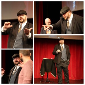 Vince Wilson on stage at London