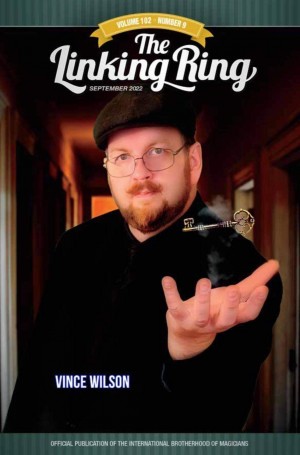 Vince Wilson on the cover of The Linking Ring Magazine in September 2022