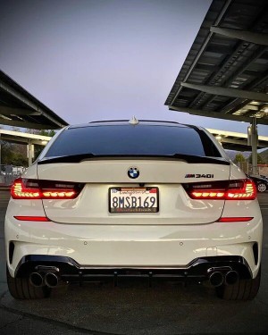 M4 Style Carbon Fiber Trunk Spoiler