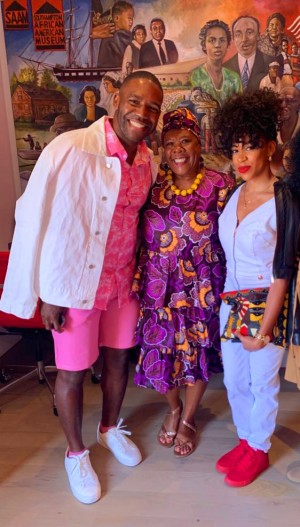 Kevin Thompson, Brenda Simmons (Founder of SAAM), and Micaela Christophe 