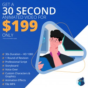 Get A 30 Second Animated Video For $199 Only