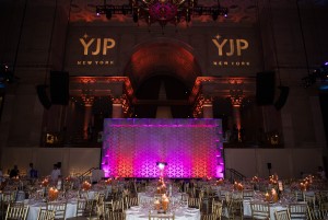 A gourmet kosher meal served at the YJP Mansion