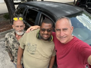 junk yard dog with customers