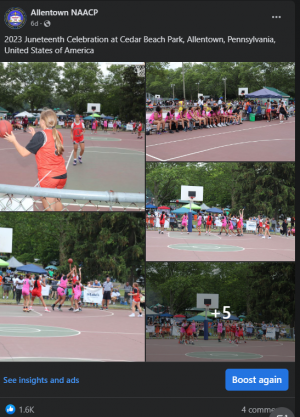 NAACP Allentown Juneteenth Basketball Tournaments - Social Media Outreach to Africa