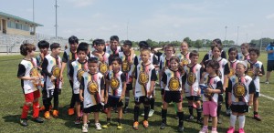 Some Youth Campers from the Leones Negros - Global Foundation Soccer Camp on June 24, 2023 in KC