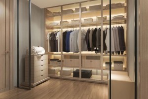 glass wardrobe