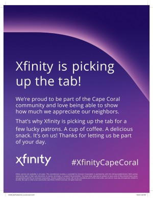 Xfinity Pink up the Tab