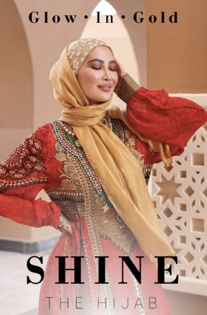 SHINE THE HIJAB - Glow in Gold from the Bridal & Occasions collection