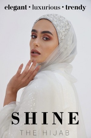 SHINE THE HIJAB - Glow in Silver from the Bridal & Occasions collection