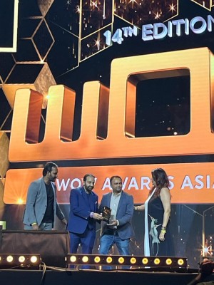 Eventspedia at WOW Awards Asia 2023 Taking Awards at Main Stage 3