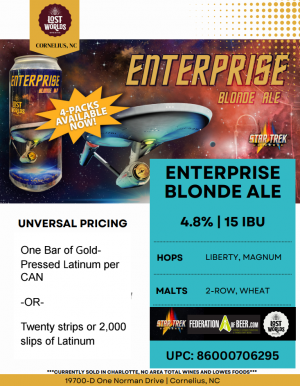 Enterprise Blonde Ale Product Information