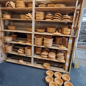 small griddle made with 100% pure, primary clay