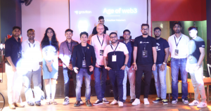 Founders from Graviton Volume 1, at the #AgeOfWeb3 meetup in Bangalore