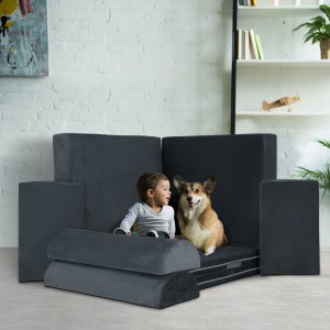 Kids Play Couch grey 2