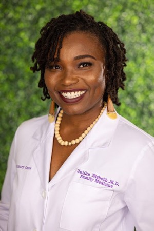 Zalika Nisbeth, MD, a Family Physician with FLPeach Direct Primary Care