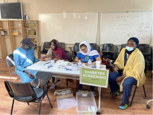 Yoga session at the KDO Walk 2022
