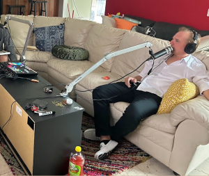 Joe Sko on his podcast before he donated everything he owned to become homeless.