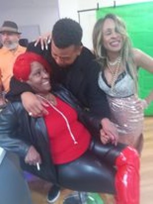 Omar Gooding with Rap Mother Tina Brown at her Birthday Bash