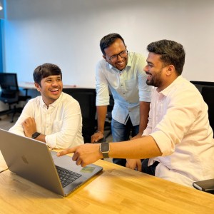 Juned Khatri from BubbleWrap along with Mandar and Uday from Klan