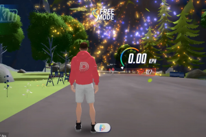 Virtual fireworks show