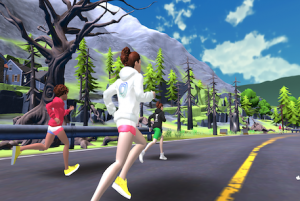 Virtual running race