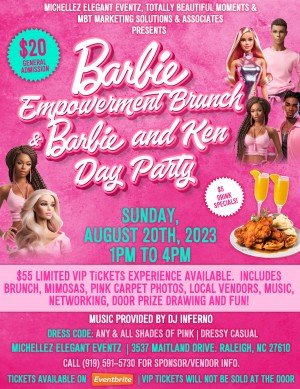 BARBIE EMPOWERMENT BRUNCH & BARBIE & KEN DAY PARTY in Raleigh, NC