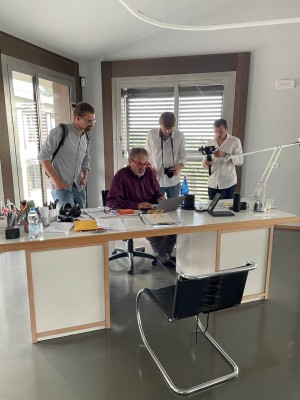 Bakcstage with Borys Dolgopolsky, Oleksandr Gordieiev and Michele Nicolè