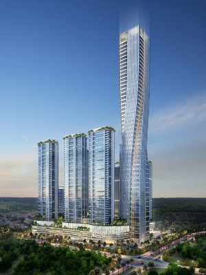 BJ Habibie's USD 1 Billion Mega Superblock Project Conducts Topping Off for Third Tower