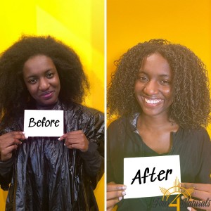 First Treatment Result - Type 2 hair