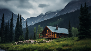 Cabin home near Glacier National Park in Montana