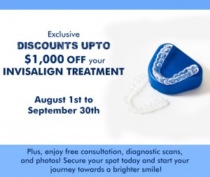 Save up to $1,000 off your Invisalign Treatment in Quincy, MA