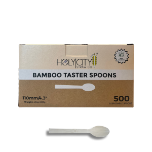 Holy City Straw Co. 500 count box of unwrapped taster spoons