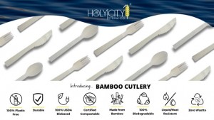 Holy City Straw Company Bamboo Cutlery