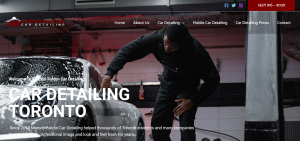 maroon falcon car detailing website fron page