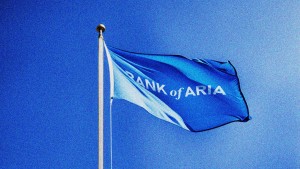 Bank of Aria Corporate Center Flags