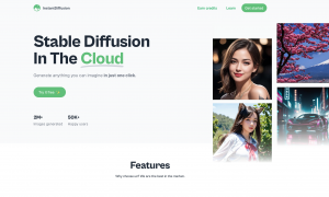 InstantDiffusion - Run Stable Diffusion In The Cloud