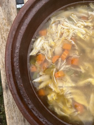 Chicken soup crafted in a Miriam
