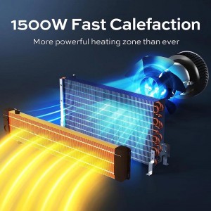 FOGATTI RV Air Conditioner with Heat Strip, 1500W Fast Calefaction