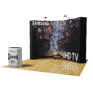 Tradeshow displays Curved Backwall Display