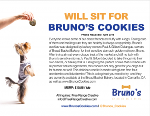 Brunos Cookies Camarillo CA has been baking up treats for your pups 