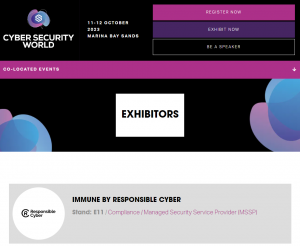 Cyber Security World Asia, 2023