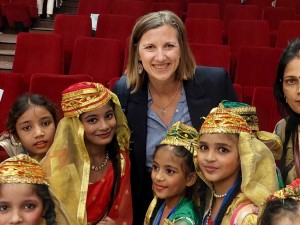 CEO with the children we serve